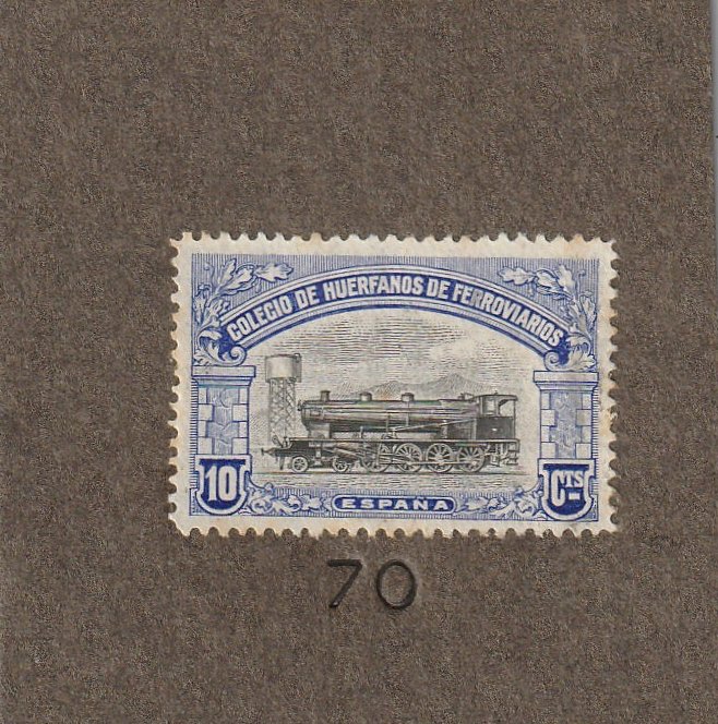 Huerfanos de Ferrocarriles sellos postales stamps Spain Railway Orphans Proof Charity Civil War